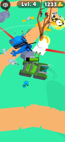 Tank Commander: Army Survival (Танк Коммандер) [MOD: Бесконечные деньги] - Скриншот 2