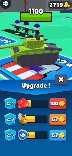 Tank Commander: Army Survival (Танк Коммандер) [MOD: Бесконечные деньги] - Скриншот 3