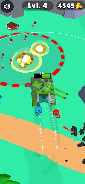 Tank Commander: Army Survival (Танк Коммандер) [MOD: Бесконечные деньги] - Скриншот 4