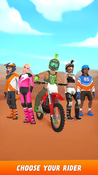 Max Air Motocross (Макс Эйр Мотокросс) [MOD: Все разблокировано] - Скриншот 5