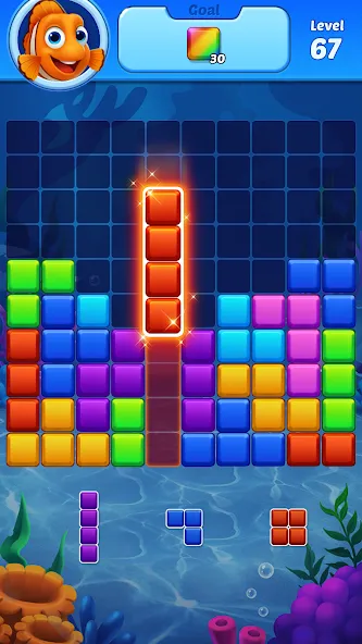 Block Puzzle Ocean [MOD: Mega Mod/Меню] - Скриншот 4