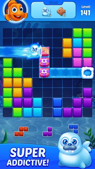 Block Puzzle Ocean [MOD: Mega Mod/Меню] - Скриншот 5