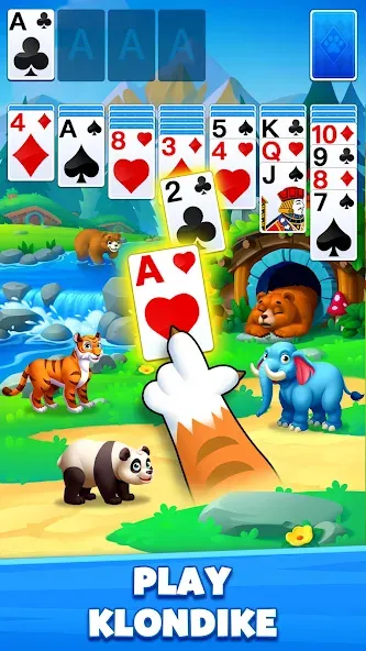 Solitaire Zoo [MOD: Все разблокировано] - Скриншот 1
