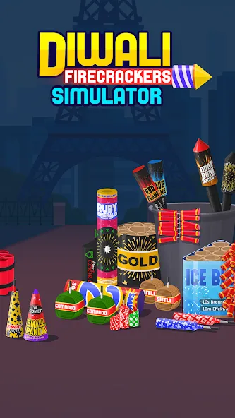 Diwali Firecrackers Simulator (Дивали Файркрекерс Симулятор) [MOD: Все открыто] - Скриншот 1