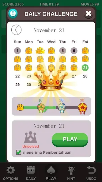 Solitaire. [MOD: Много монет/Энергии] - Скриншот 3