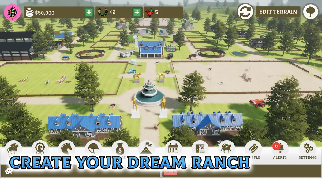 Horse Academy — Equestrian MMO (Хорс Академи) [MOD: Mega Mod/Меню] - Скриншот 1