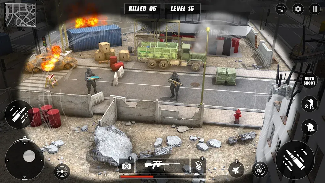 Code of Sniper 3D Gun Shooting [MOD: Много монет/Энергии] - Скриншот 1