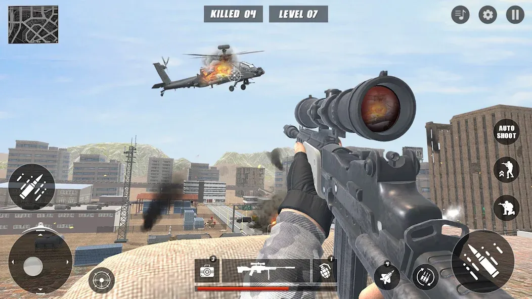 Code of Sniper 3D Gun Shooting [MOD: Много монет/Энергии] - Скриншот 3