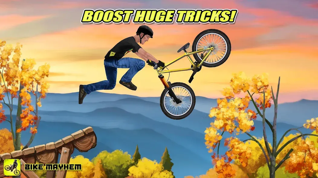 Bike Mayhem Free (Байк Мейхем Фри) [MOD: Меню/Много денег] - Скриншот 2