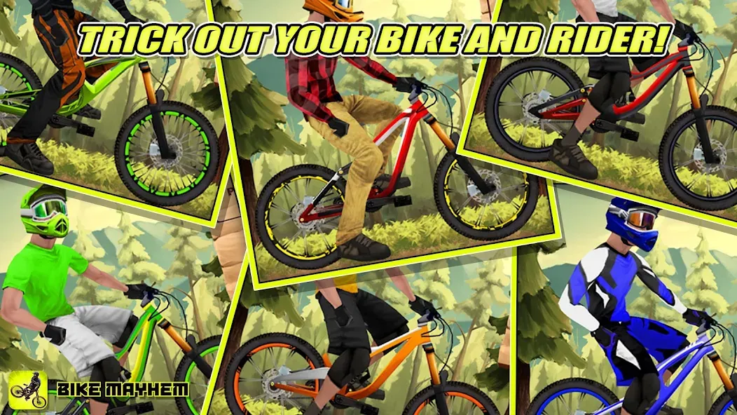 Bike Mayhem Free (Байк Мейхем Фри) [MOD: Меню/Много денег] - Скриншот 3