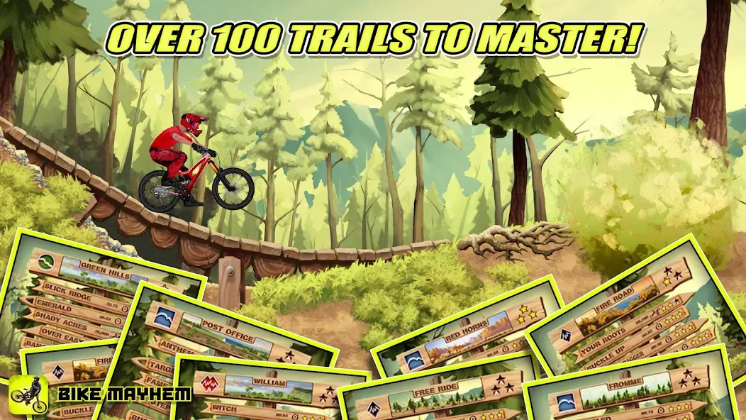 Bike Mayhem Free (Байк Мейхем Фри) [MOD: Меню/Много денег] - Скриншот 4