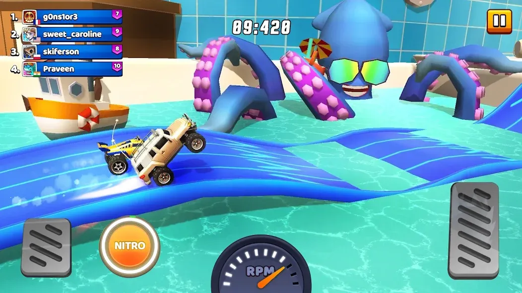 Nitro Jump — Car Racing (Нитро Джамп Рейсинг) [MOD: Много монет/Энергии] - Скриншот 2