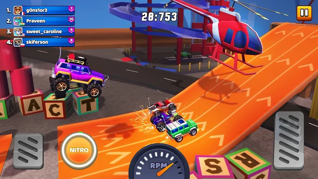 Nitro Jump — Car Racing (Нитро Джамп Рейсинг) [MOD: Много монет/Энергии] - Скриншот 3