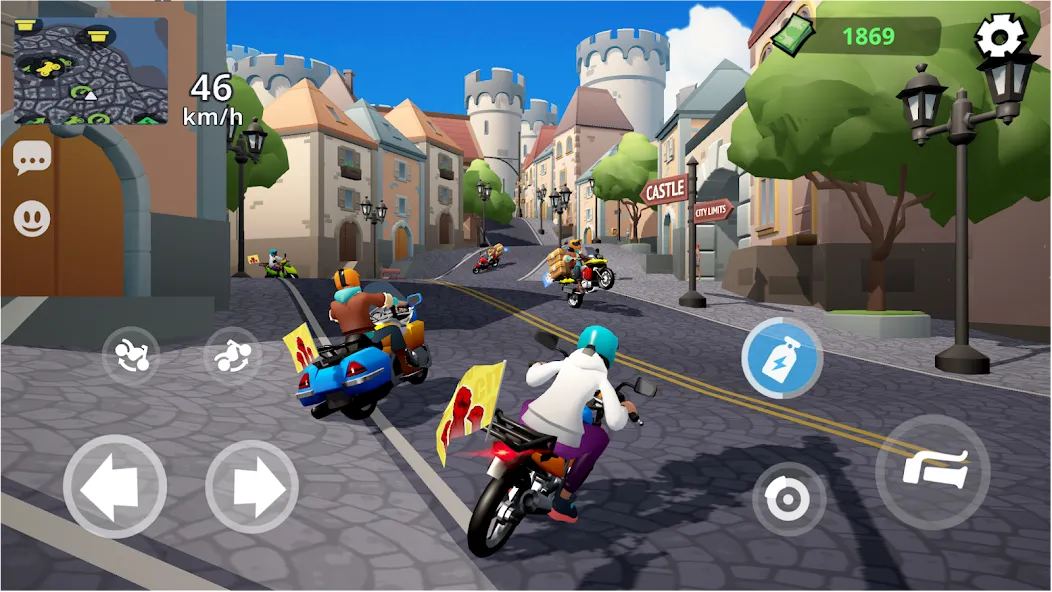 Moto City: Mad Bike Delivery (Мото Сити) [MOD: Все открыто] - Скриншот 1