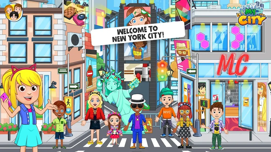 My City: NewYork Trip (Мой город) [MOD: Все разблокировано] - Скриншот 1