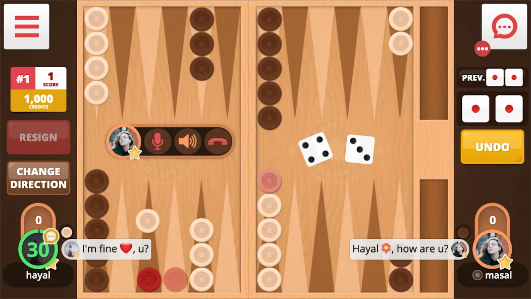 Backgammon Online (Тавла Онлайн) [MOD: Много монет/Энергии] - Скриншот 1