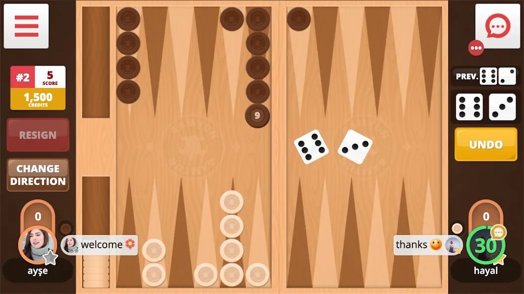 Backgammon Online (Тавла Онлайн) [MOD: Много монет/Энергии] - Скриншот 2