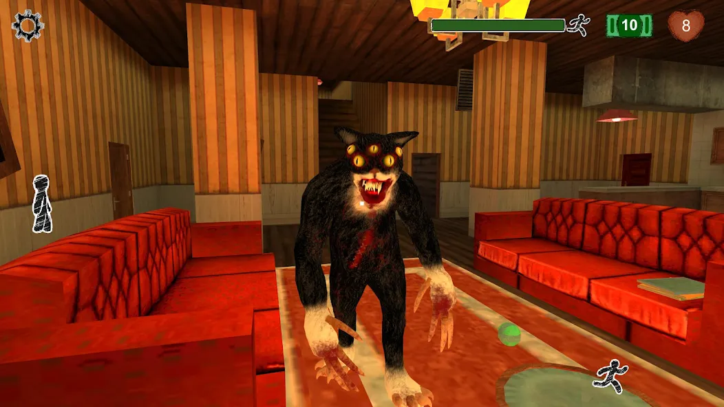 Cat Fred Evil Pet. Horror game [MOD: Много монет/Энергии] - Скриншот 1