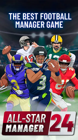 Fantasy Football Bowl Manager (Американ) [MOD: Меню/Много денег] - Скриншот 1