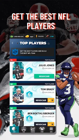 Fantasy Football Bowl Manager (Американ) [MOD: Меню/Много денег] - Скриншот 3