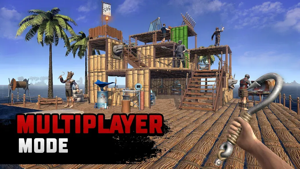 Raft® Survival: Multiplayer (Рафт Сурвивал) [MOD: Меню/Много денег] - Скриншот 2