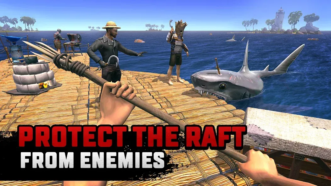Raft® Survival: Multiplayer (Рафт Сурвивал) [MOD: Меню/Много денег] - Скриншот 3