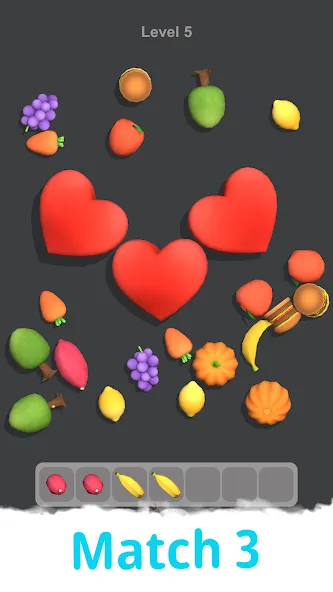 Match Tile 3D — Calm Matching (Матч Тайл 3Д) [MOD: Меню/Много денег] - Скриншот 1