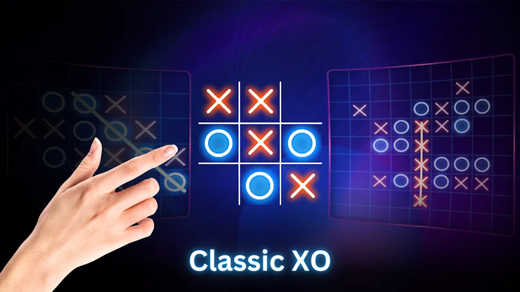 Tic Tac Toe 2 Player: XO Game (Тик Так Тоу 2 игрока) [MOD: Mega Mod/Меню] - Скриншот 2