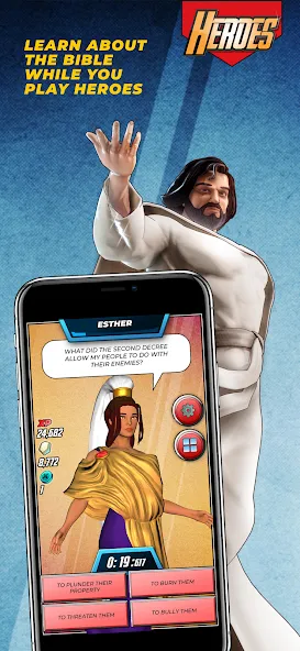 Bible Trivia Game: Heroes (Библейская игра викторина) [MOD: Разблокировано] - Скриншот 2