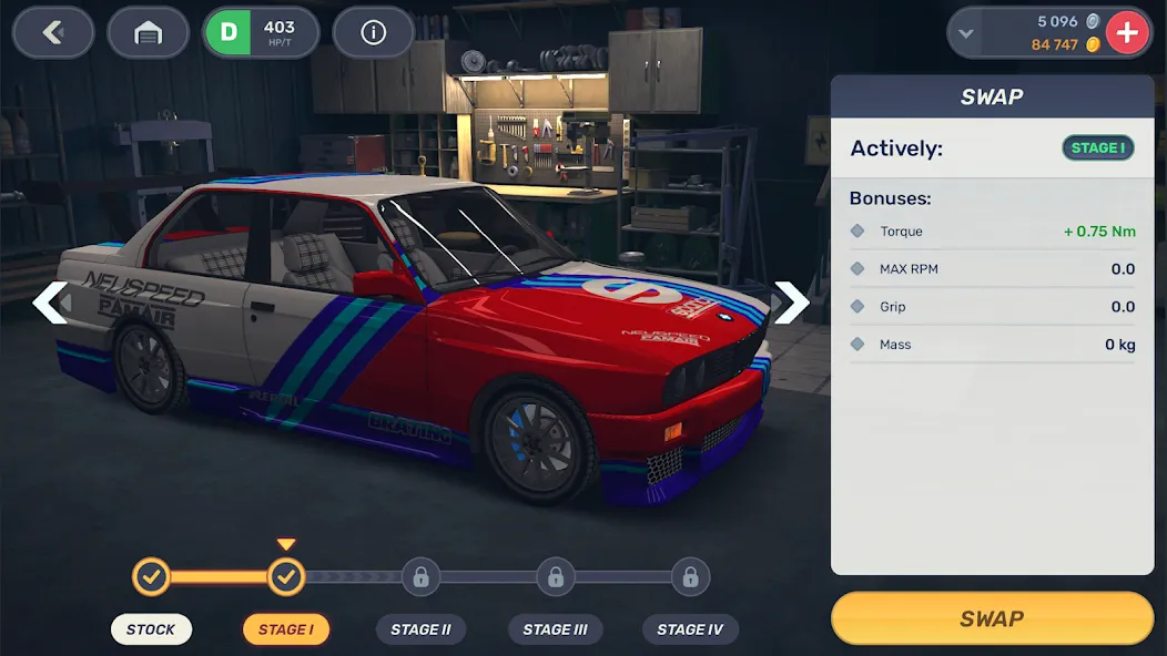 Drag Racing 3D: Streets 2 (Драг Рейсинг 3Д) [MOD: Много монет/Энергии] - Скриншот 4