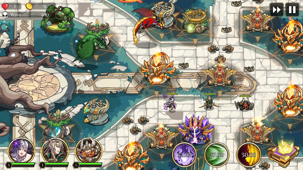 Kingdom War: Tower Defense TD (ТД Рояль) [MOD: Меню/Много денег] - Скриншот 3