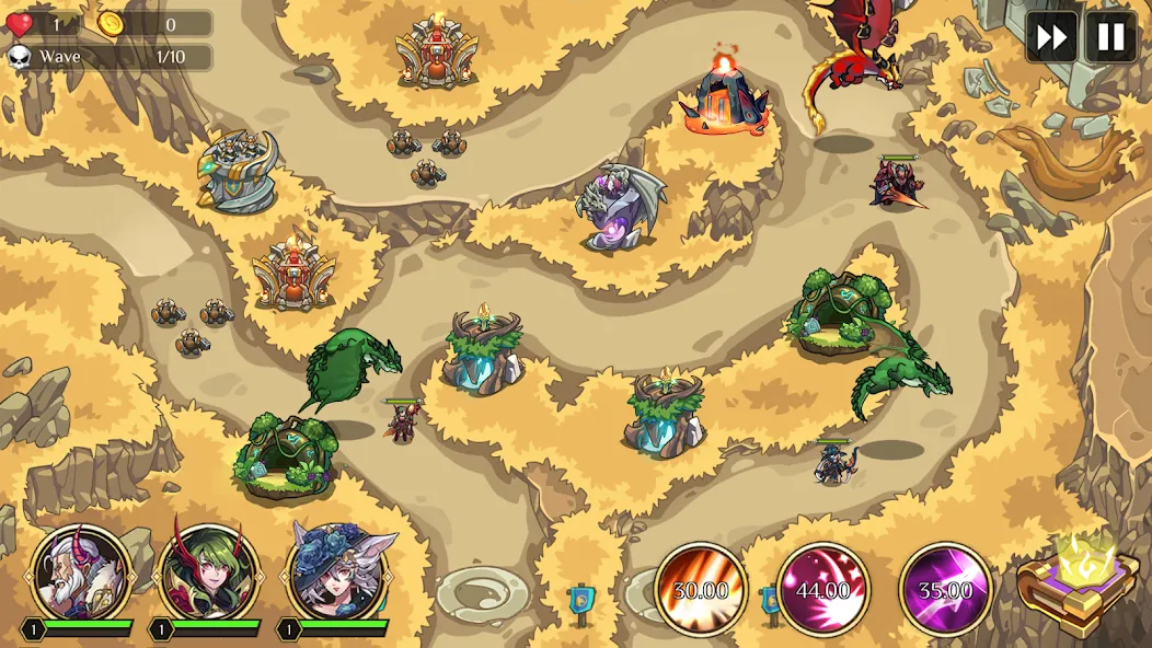 Kingdom War: Tower Defense TD (ТД Рояль) [MOD: Меню/Много денег] - Скриншот 4