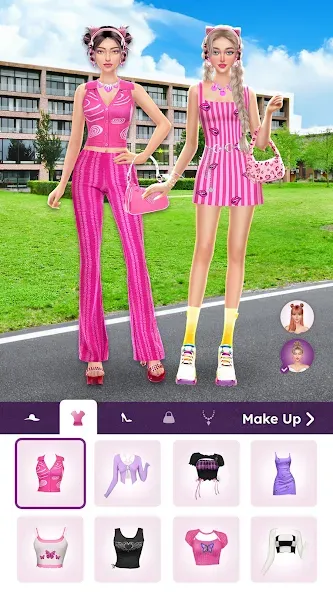 College Dress Up for Girls (Капель Макеовер) [MOD: Бесконечные деньги] - Скриншот 2