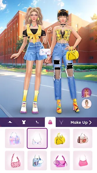 College Dress Up for Girls (Капель Макеовер) [MOD: Бесконечные деньги] - Скриншот 5