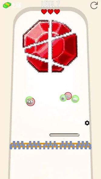 Saw Brick Crusher – Pong 3D (Со Брик Крашер) [MOD: Мод Меню/Взлом] - Скриншот 1