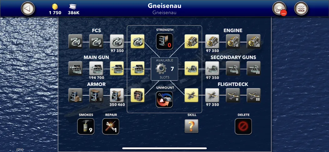 Navy Field: Online Sea Battles (НеиФилд) [MOD: Меню/Много денег] - Скриншот 3