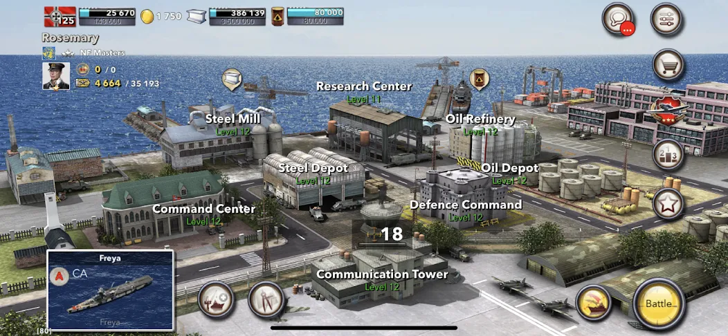 Navy Field: Online Sea Battles (НеиФилд) [MOD: Меню/Много денег] - Скриншот 5