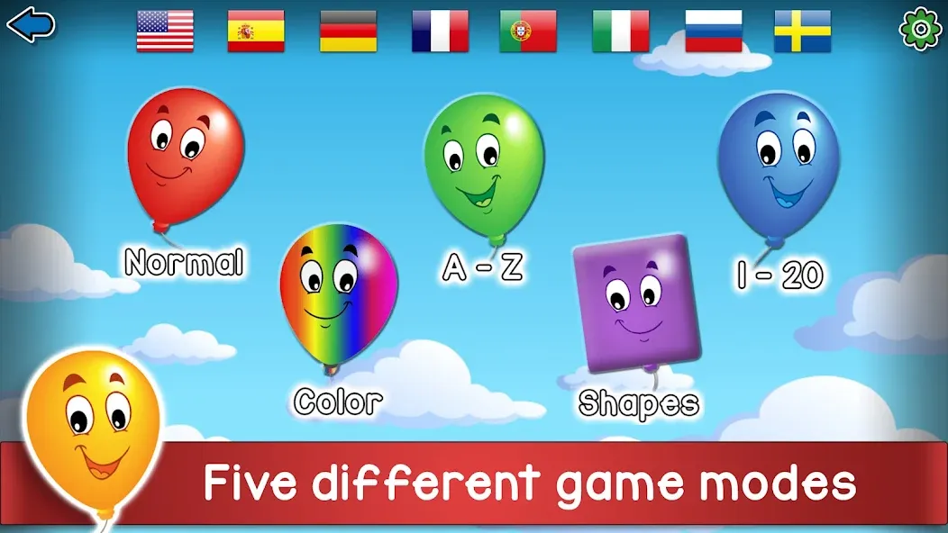 Kids Balloon Pop Game [MOD: Мод Меню/Взлом] - Скриншот 1
