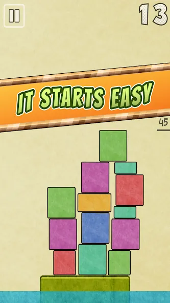 Drop Stack Block Stacking Game (Дроп Стэк блочная игра с укладкой блоков) [MOD: Разблокировано] - Скриншот 4