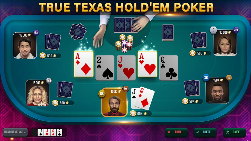 Poker Tour: Texas Holdem World (Покер Тур) [MOD: Mega Mod/Меню] - Скриншот 1