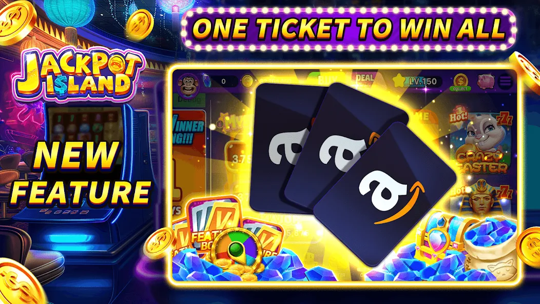 Jackpot Island — Slots Machine (Джекпот Айленд) [MOD: Мод Меню/Взлом] - Скриншот 3