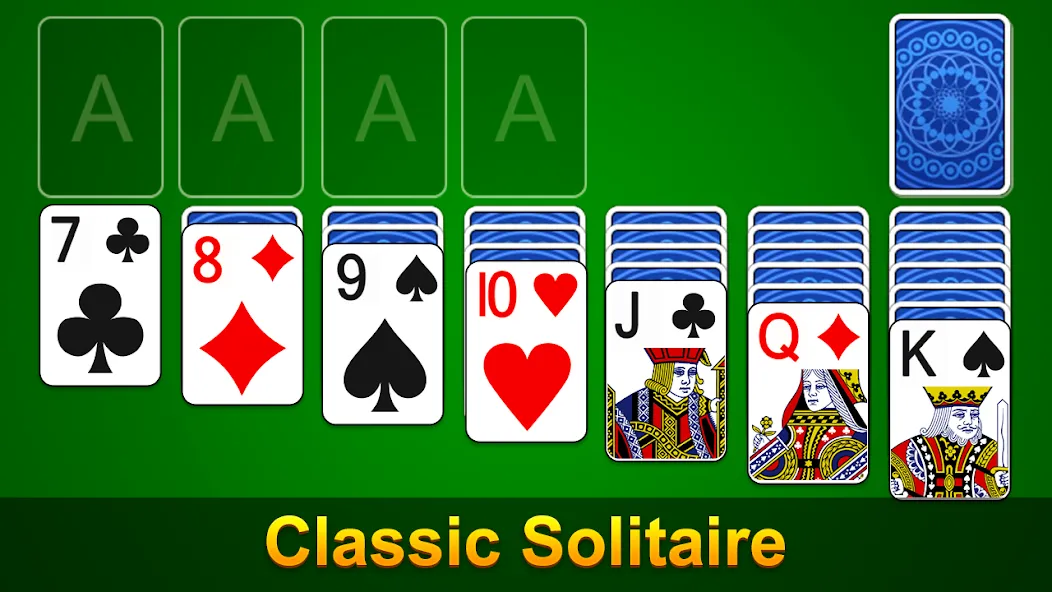 Solitaire — Classic Card Game (Солитер) [MOD: Все открыто] - Скриншот 1
