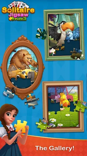 Solitaire Jigsaw Puzzle (Солитер Пазл) [MOD: Бесконечные деньги] - Скриншот 4
