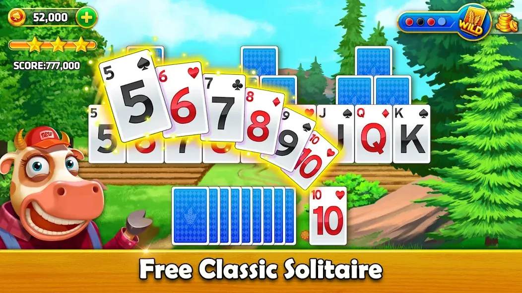 Solitaire Tripeaks — Farm Trip (Фарм Джорни) [MOD: Бесконечные деньги] - Скриншот 5