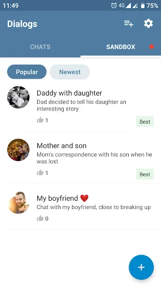 Fake Chat Messenger — TeleFake [MOD: Mega Mod/Меню] - Скриншот 3