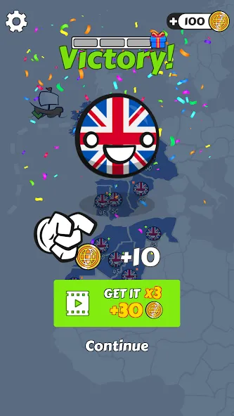 Country Balls: World War (Кантри Болс) [MOD: Меню/Много денег] - Скриншот 5