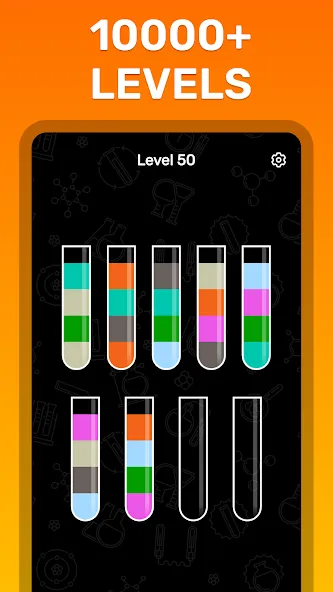 Water Sort Puzzle Color Game [MOD: Все открыто] - Скриншот 5