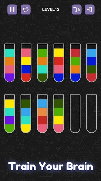 Water Sort Puzzle — Sort Color [MOD: Мод Меню/Взлом] - Скриншот 4