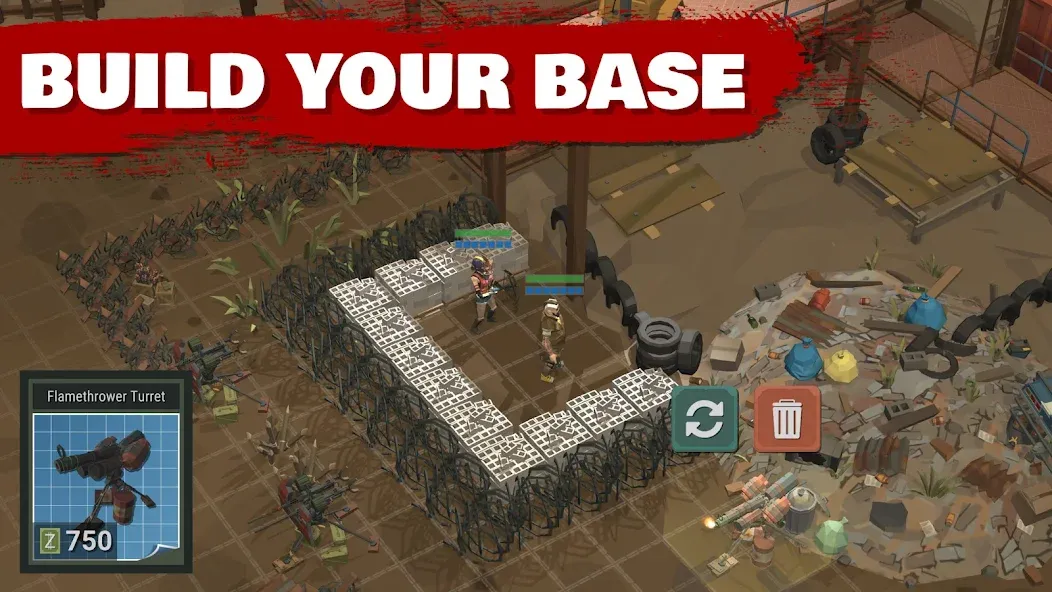 Overrun: Zombie Tower Defense (Оверран) [MOD: Меню/Много денег] - Скриншот 3