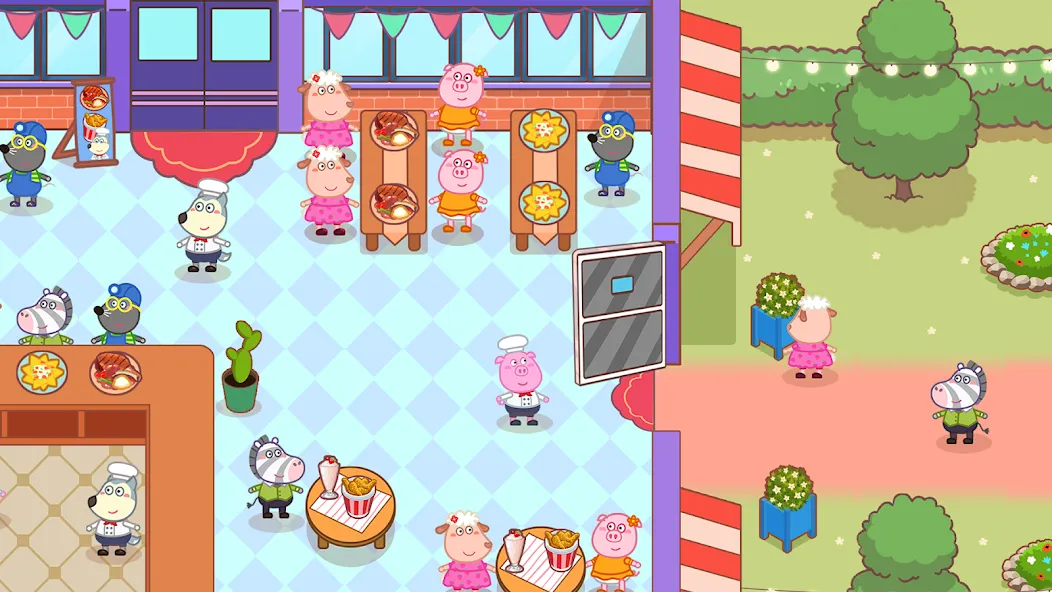 Wolfoo Snack Bar, Restaurant [MOD: Разблокировано] - Скриншот 1